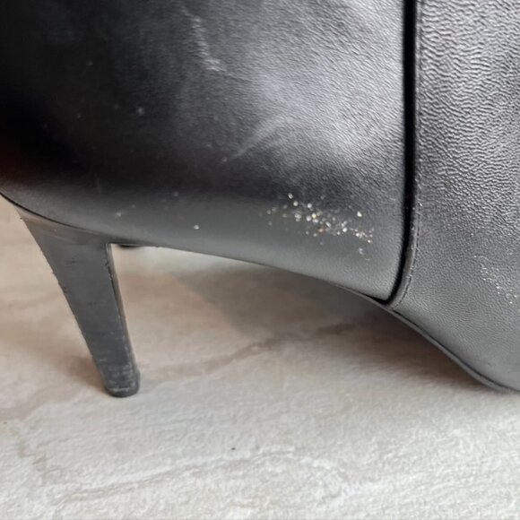 Michael Kors Blaine Heeled Booties Black Size 9.5 side zip - Picture 6 of 11